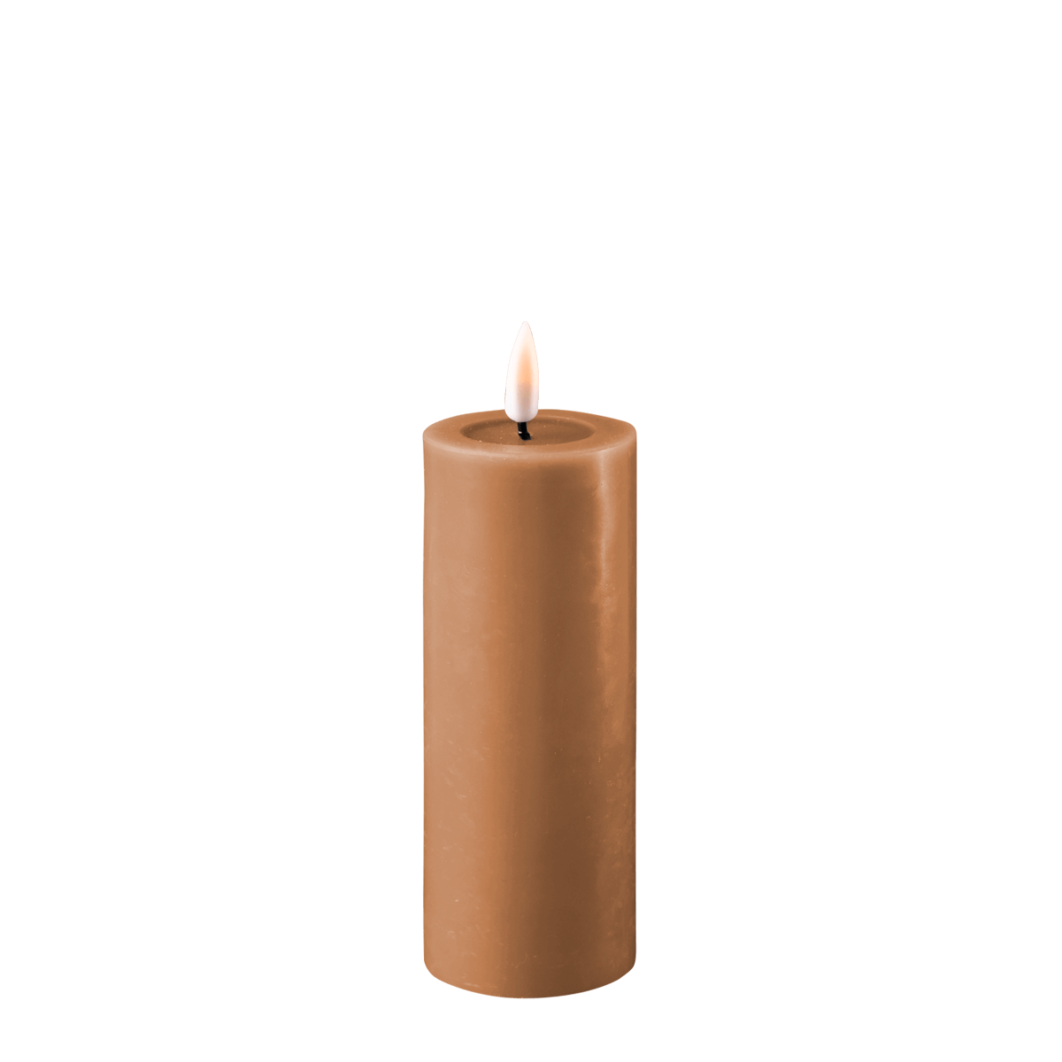 Deluxe Homeart Caramel Led Bloklys 5x12