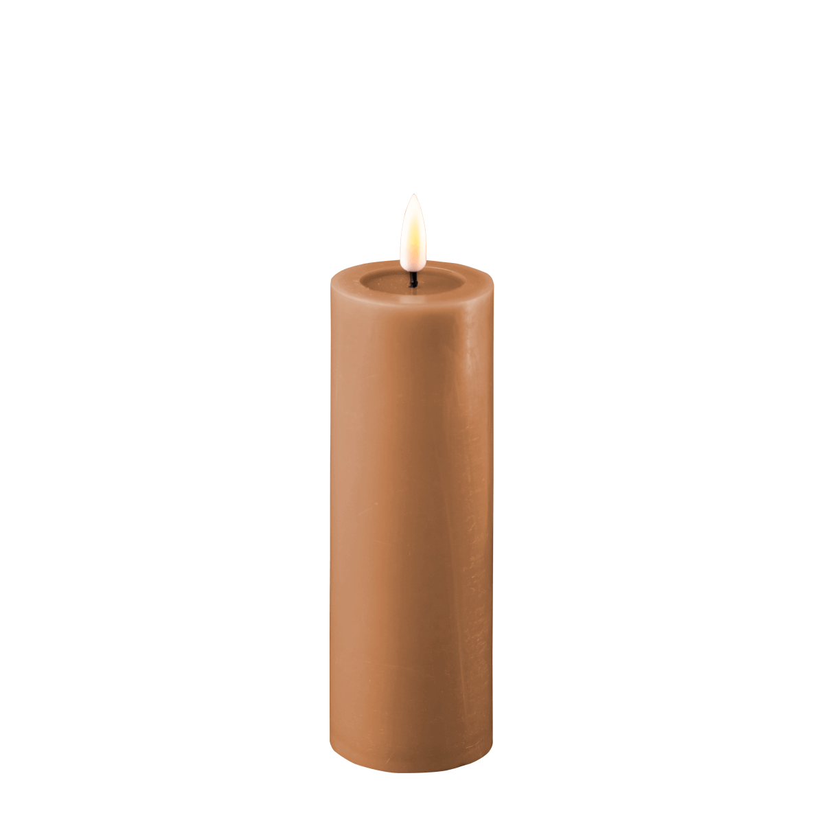 Deluxe Homeart Caramel Led Bloklys 5x15