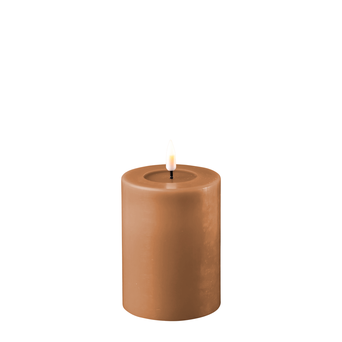 Deluxe Homeart Caramel Led Bloklys   5x10      Sortering