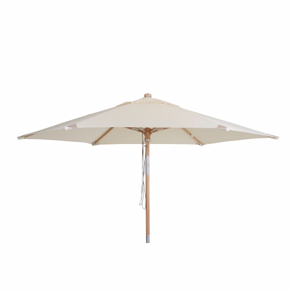 Reggio Parasol 3m Natur Diverse   Haveparasol Brafab Enggården Havemøbler