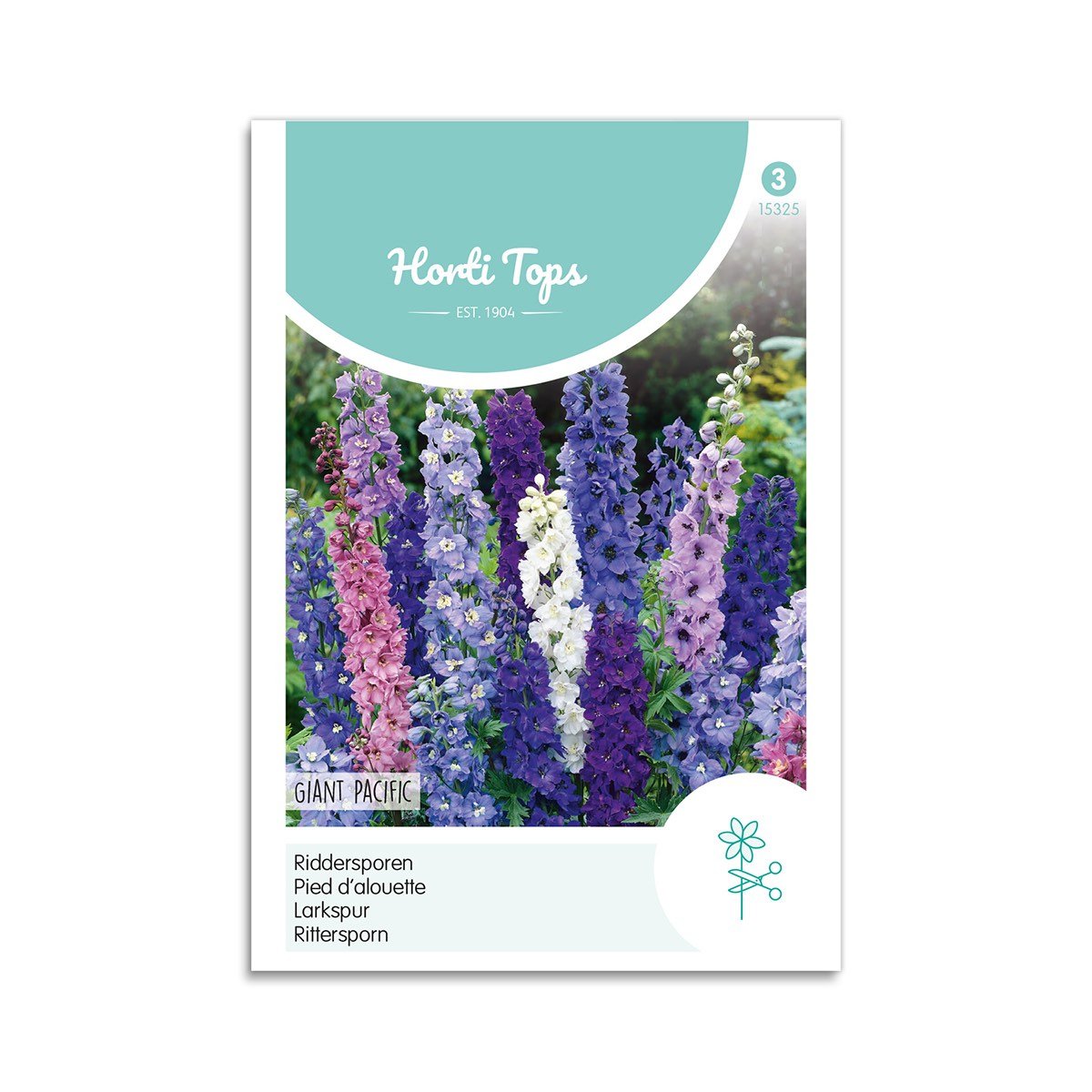 Ridderspore Frø Quot Giant Pacific Quot Horti Tops
