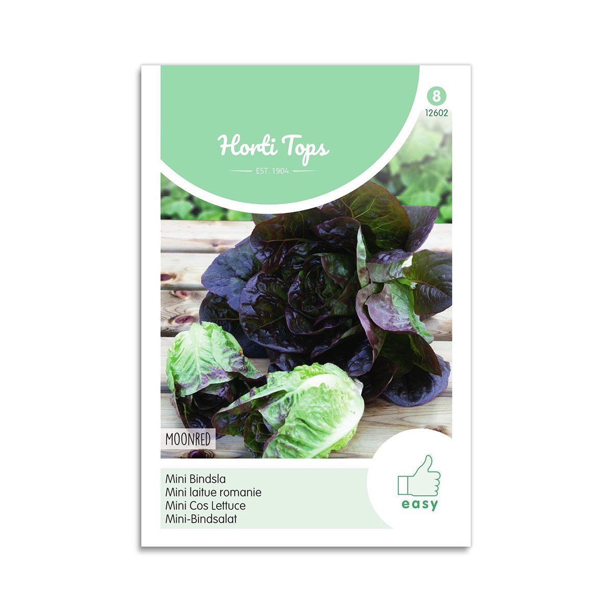 Romainesalat Frø  Quot Moonred Quot  Horti Tops