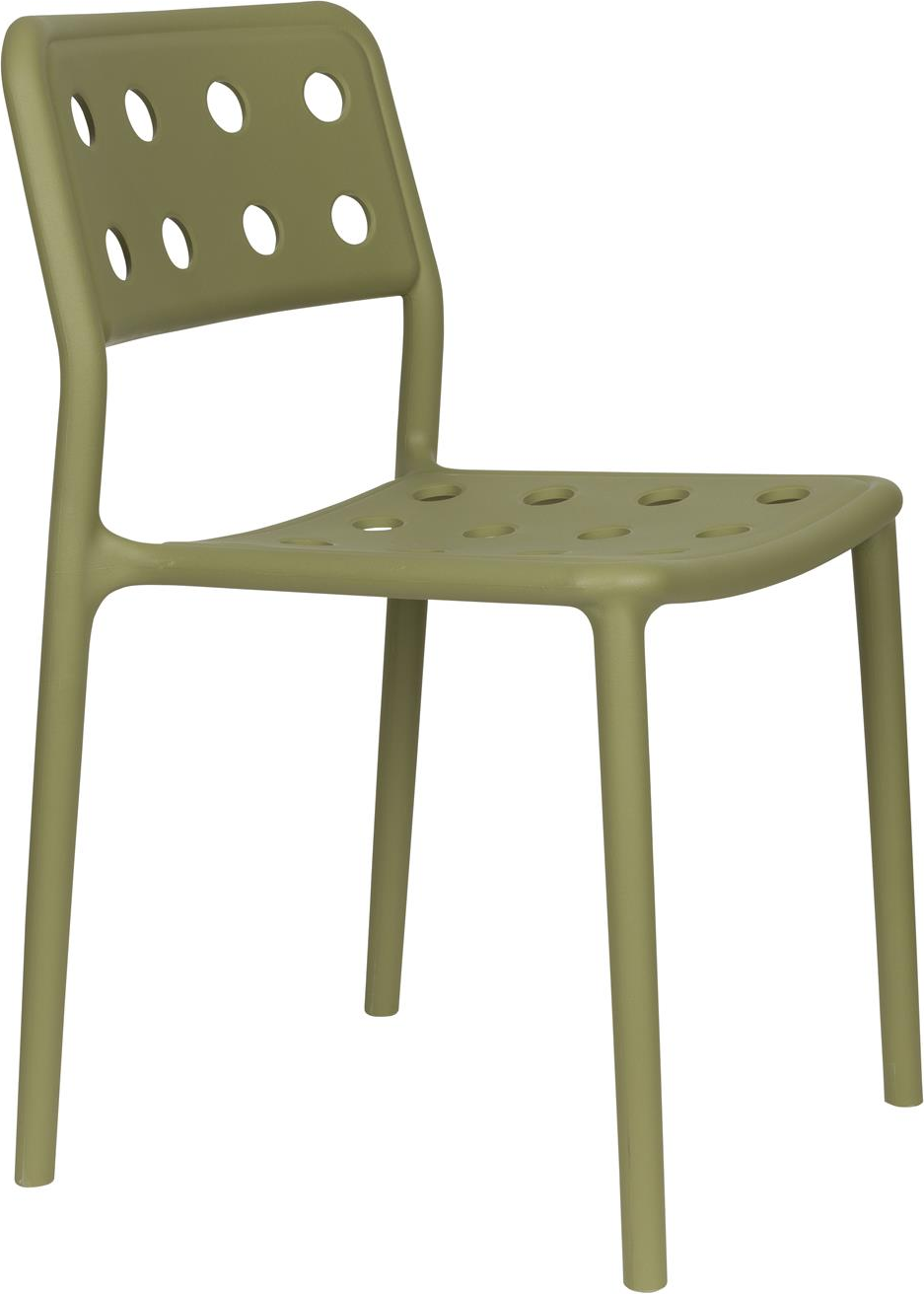Udendørs Spisebordsstol Studio White Serra   Taupe Polypropylen   Stabelbar Havestol Til Terrasse   Have