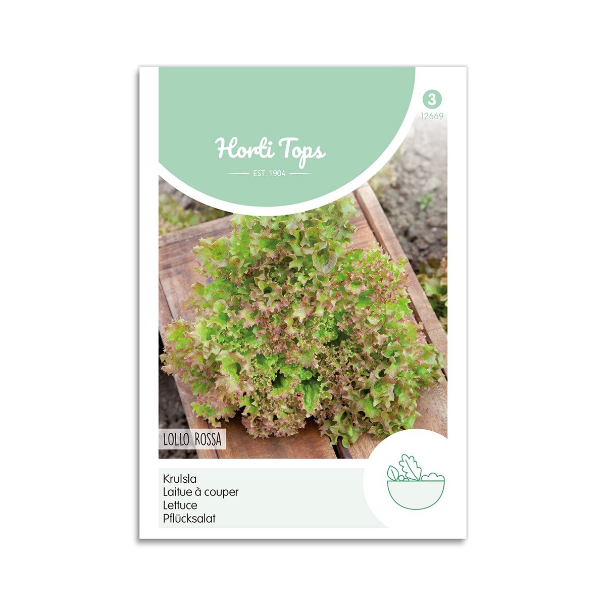 Salat Frø Quot Lollo Rossa Quot Horti Tops
