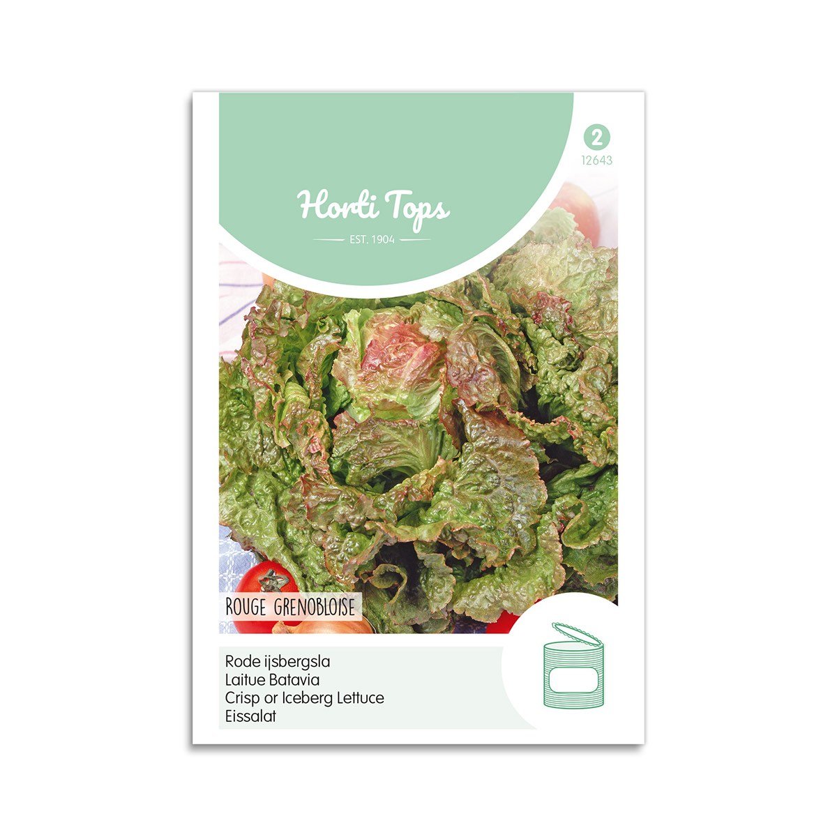 Salat Frø Quot Rouge Grenobloise Quot Horti Tops