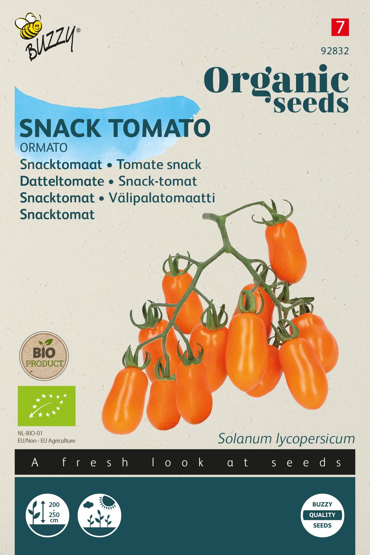 Snack-tomat Frø øko  Quot Ormato Quot  Buzzy