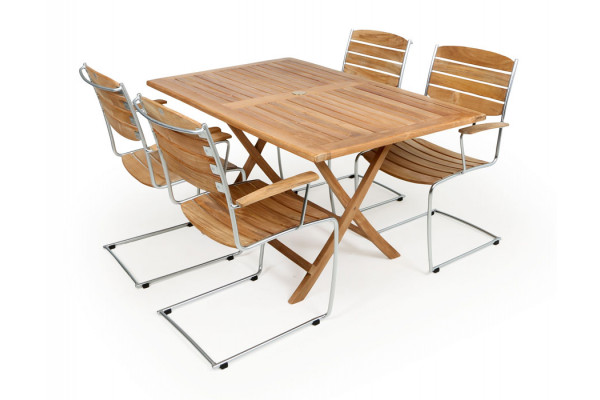Sofia Spring Teak Havemøbelsæt 85x135