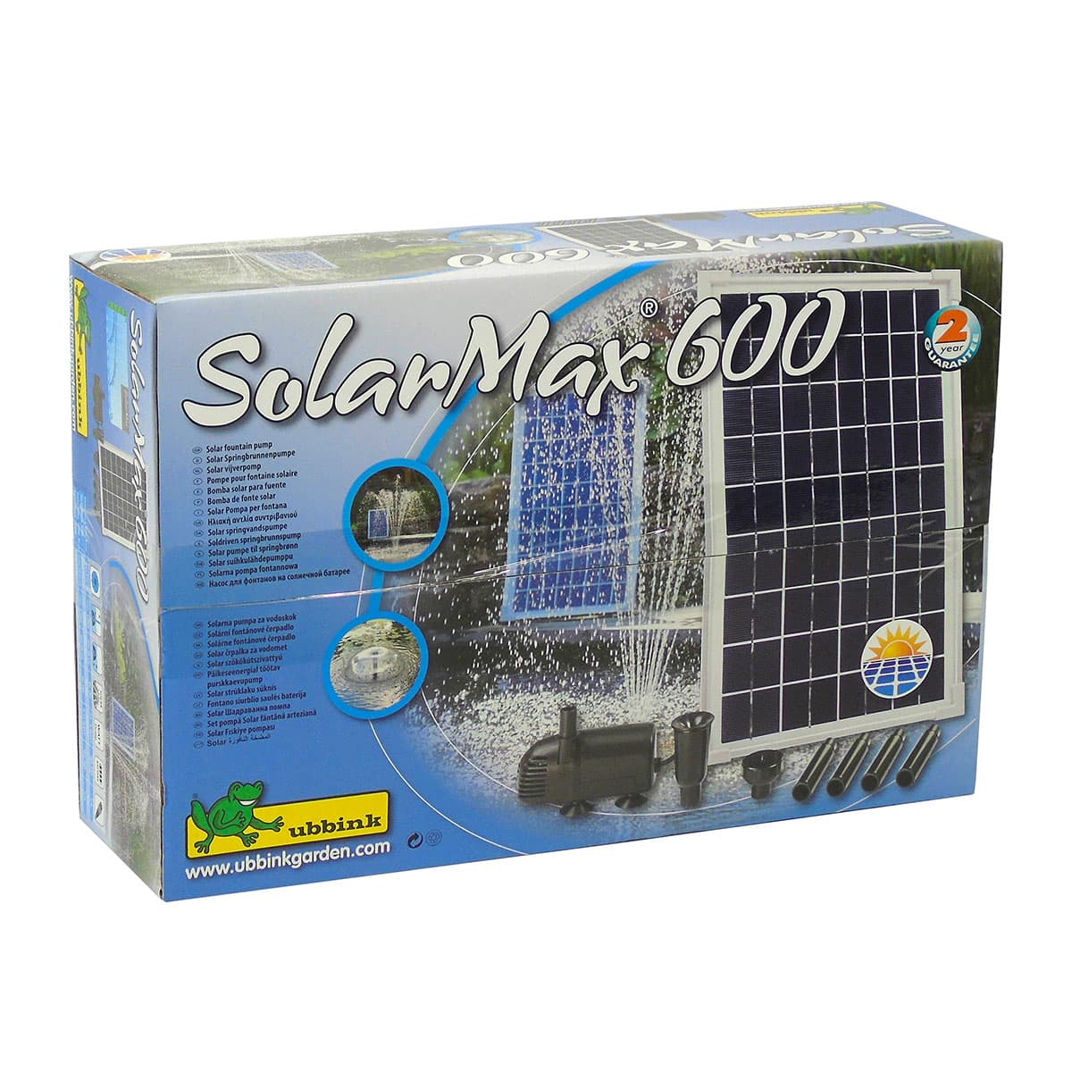 Solarmax 600 Springvandssæt Med Solcelle