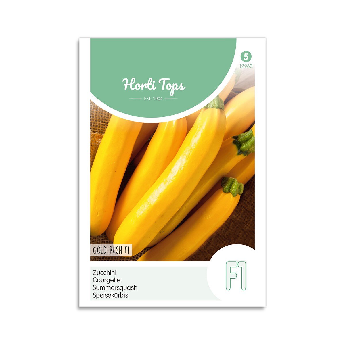 Sommersquash Frø  Quot Gold Rush F1 Quot  Horti Tops