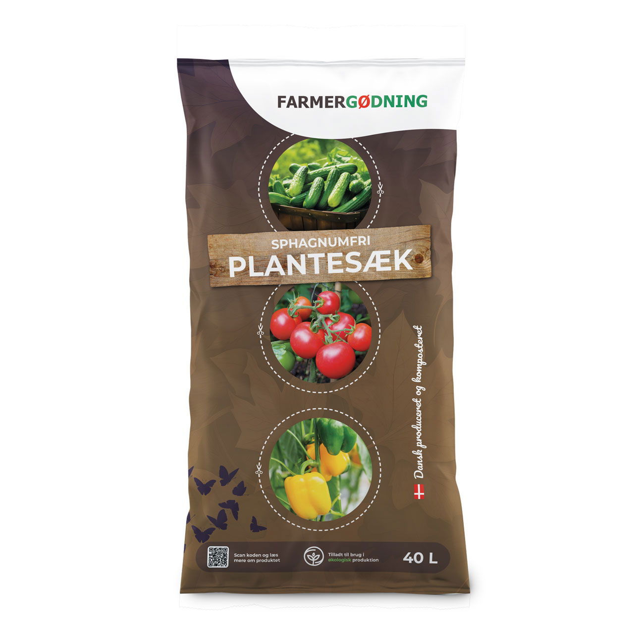 Spagnumfri Plantesæk 40 Liter