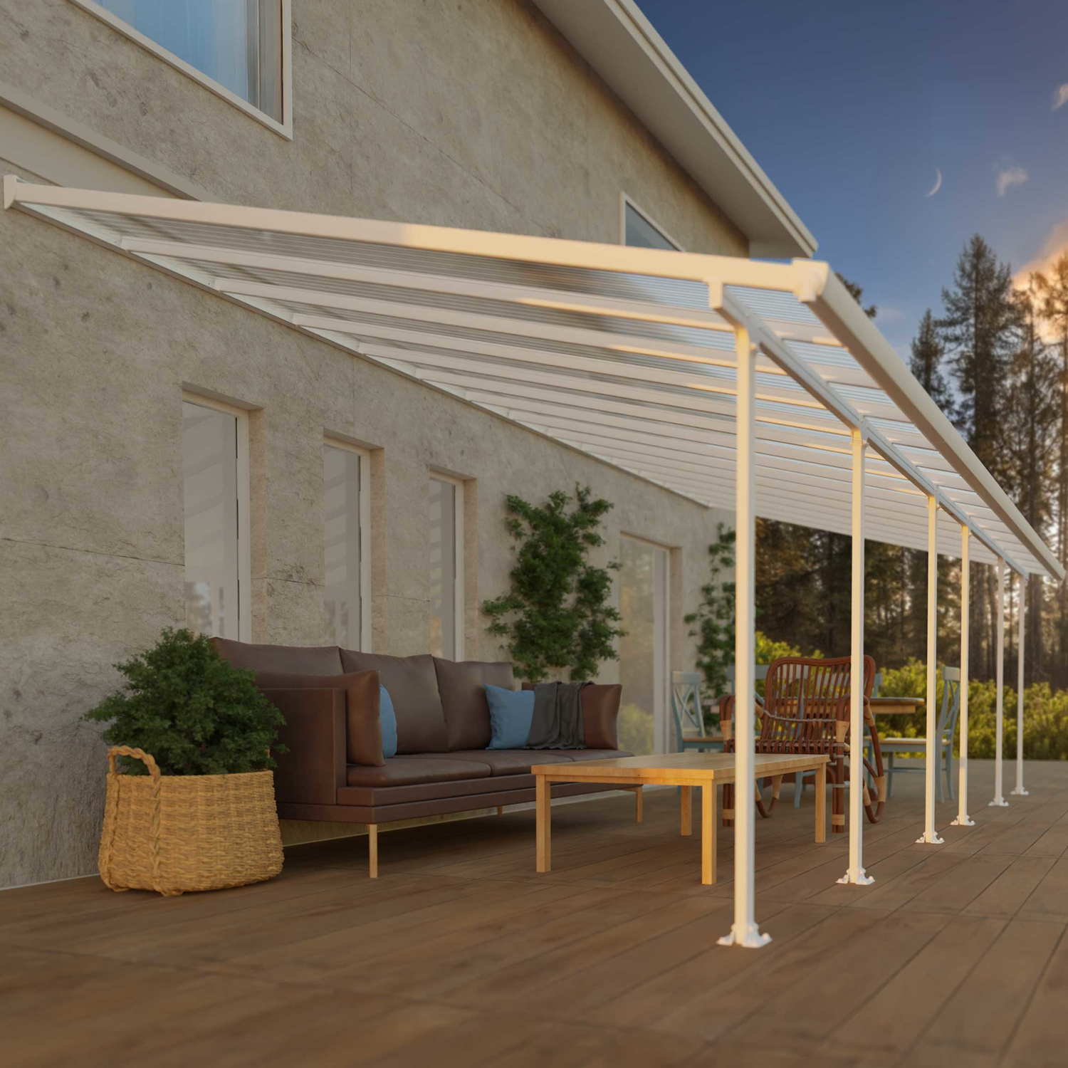 Terrasseoverdækning Feria       50    Hvid Palram Canopia