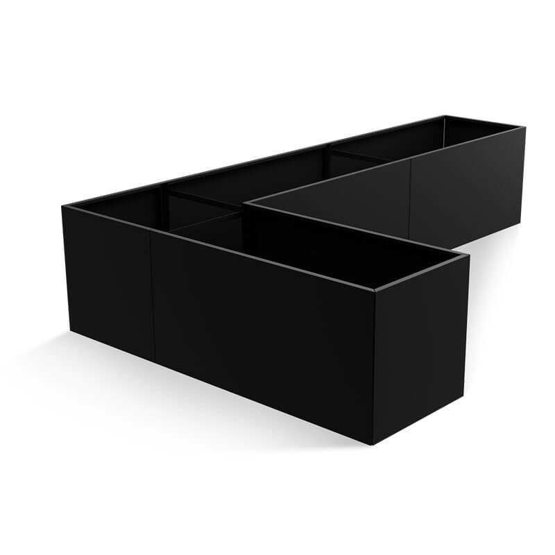 Thor Vinkel Højbed Black Steel  :40   640   640