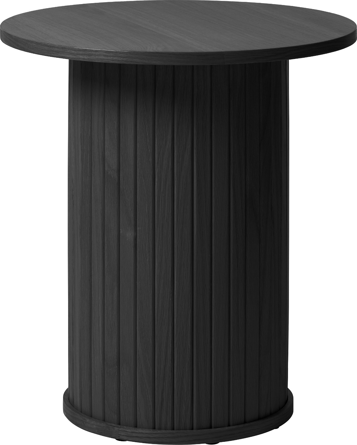 Sidebord Nordique Design Nola Sort Egetræ ø50 H55 Skandinavisk Småbord