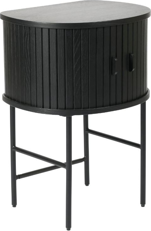 Sidebord Småbord Nordique Design Nola Egetræ Sort Metal H70 B50 D40 Fsc-certificeret
