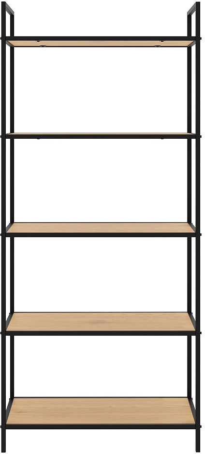 Bogreol Nordique Design Altino Natur Sort 156ã 70ã 35