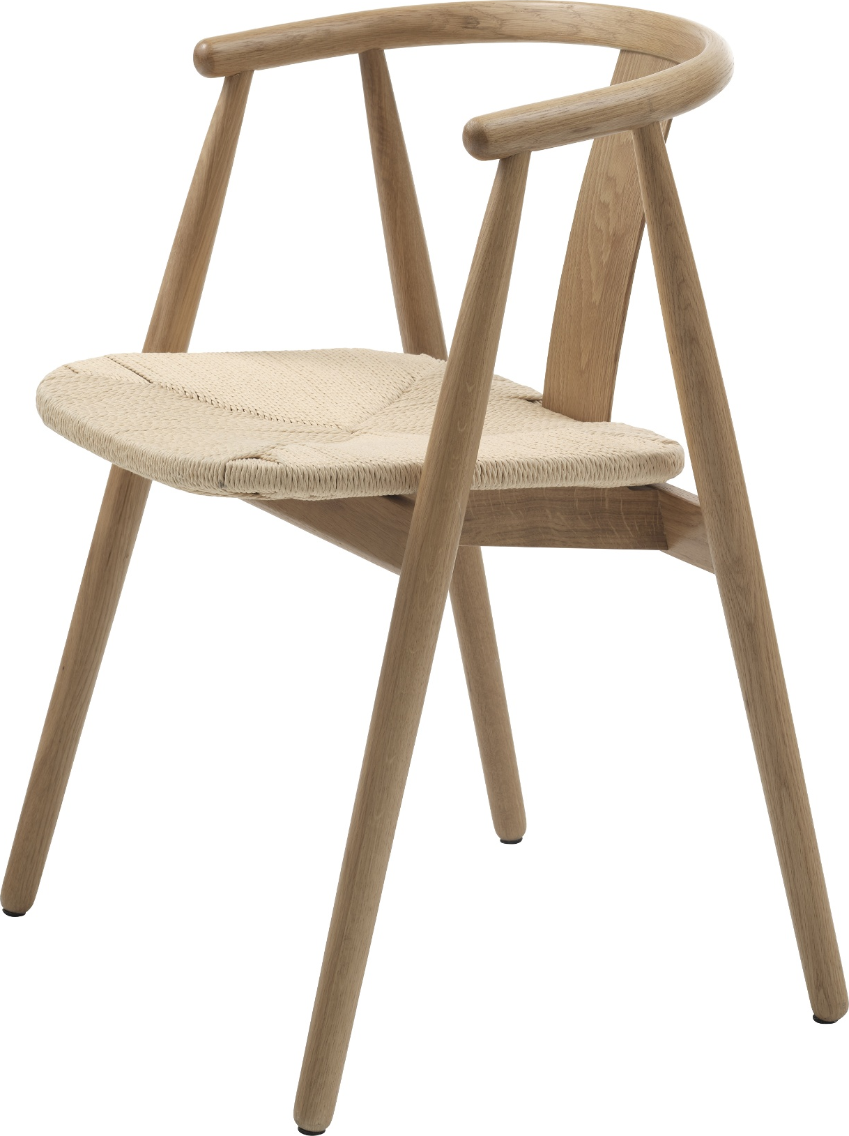 Spisebordsstol Med Armlæn Nordique Design Relate Natur Egetræ H76     B52   L59