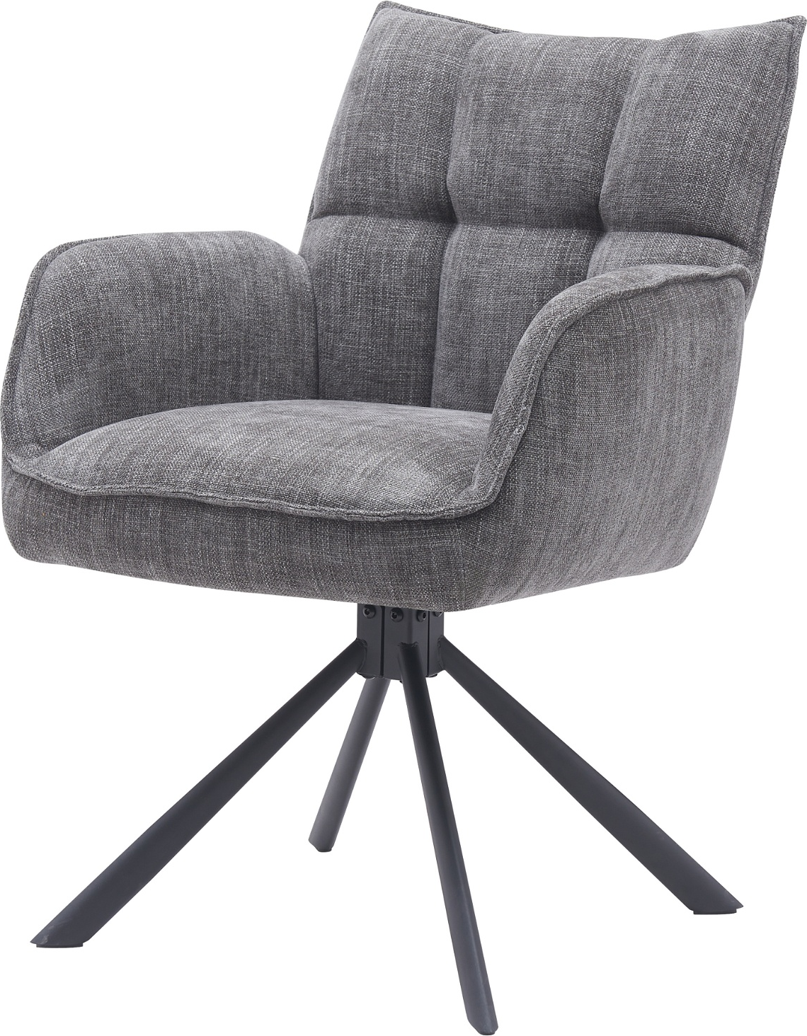 Spisebordsstol Med Armlæn Nordique Design Select Moon Granit 360 Drejestol   Stof
