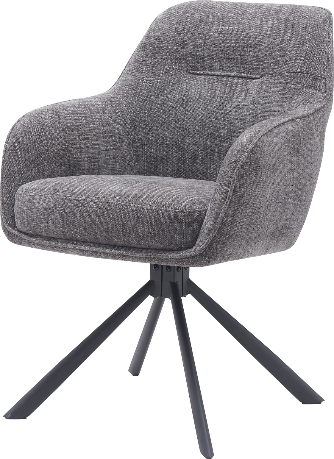 Spisebordsstol Med Armlæn   360 Drejesokkel Nordique Design Select Variant Fun Granit