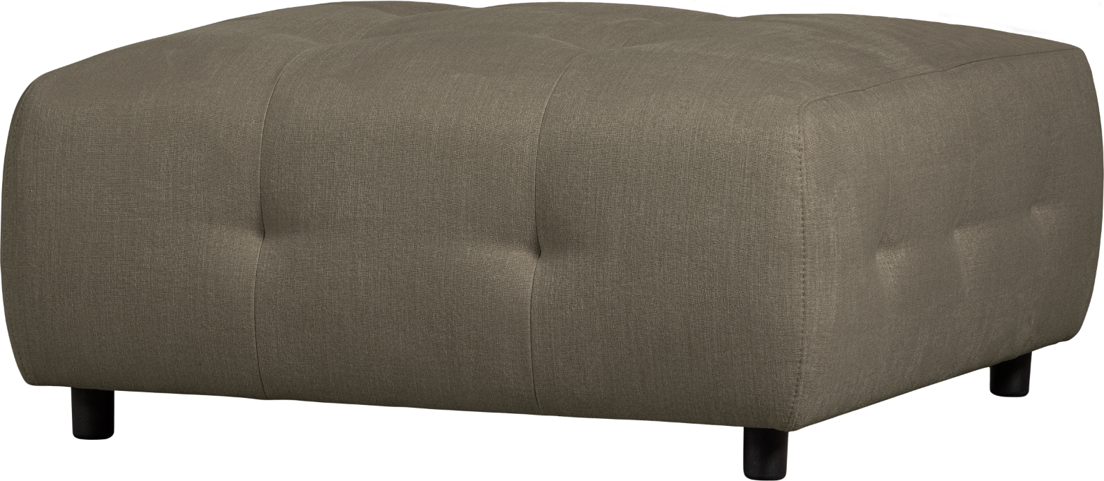 Modulær Sofa Skammel Woood Louis Fladvævet Polyester Grøn H43x90x90