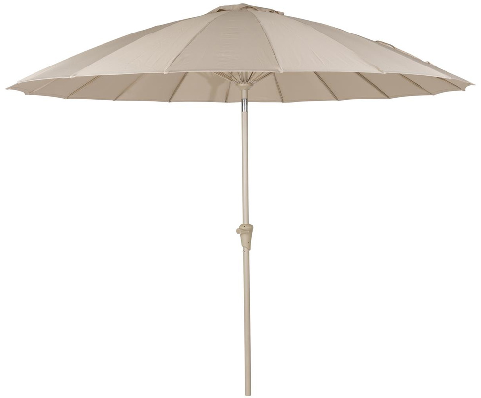 Udendørs Parasol Med Sidearm Zuiver Brown ø250   Stenlysgrå Polyester