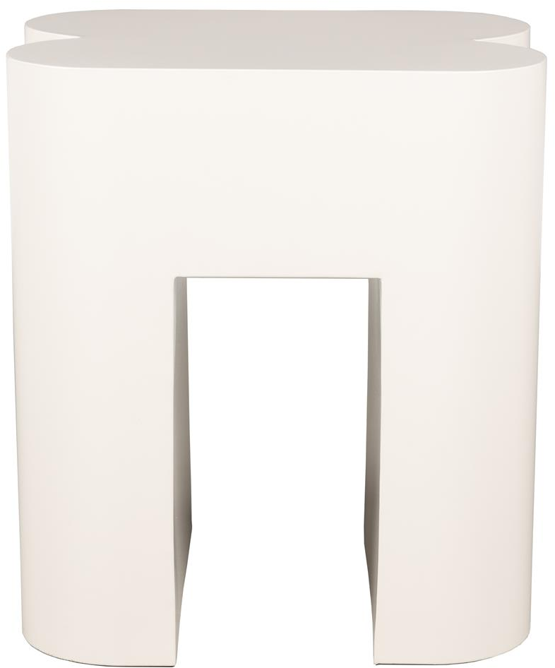 Skammel Zuiver Shape Offwhite Jernpulverlakeret Taburet 40x40x45