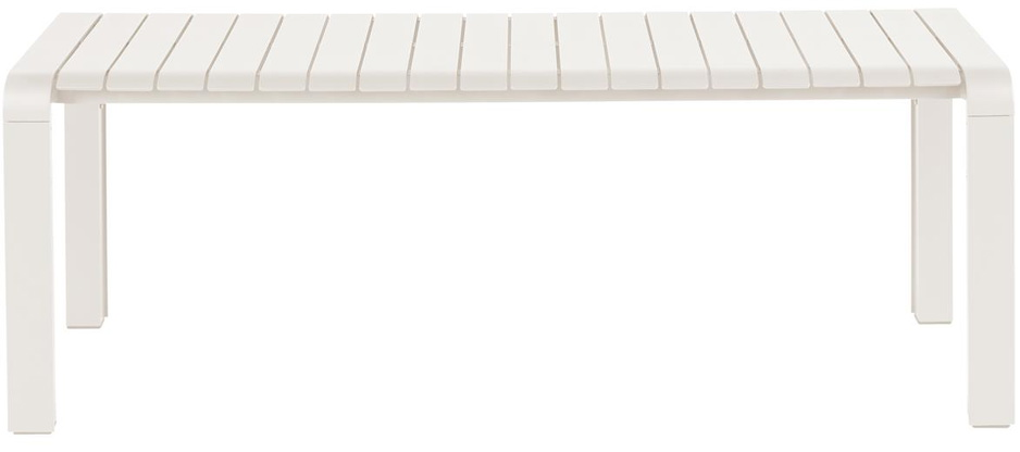 Udendørs Bænk  Havebænk Zuiver Vondel Offwhite Aluminium 129