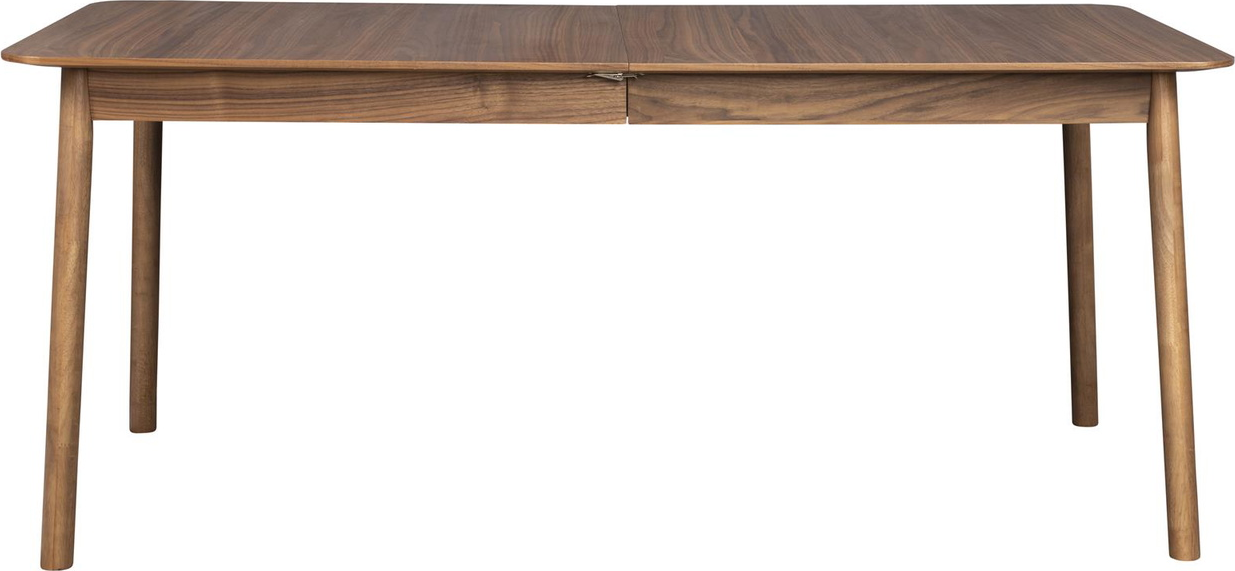 Spisebord Med Udtræk Zuiver Glimps Valnøddedefinér Finish Mørk Natur 180x90 Max 240