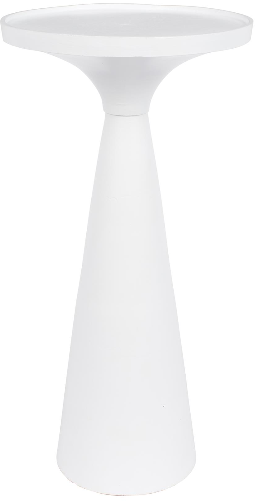 Sidebord ø28 H56 Zuiver Floss Offwhite Aluminium