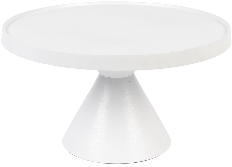 Sofabord Zuiver Floss Loungebord 60 Offwhite Aluminium