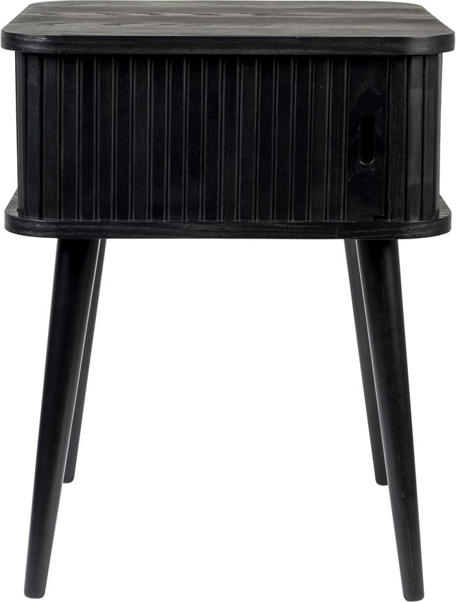 Sidebord Natbord Zuiver Barbier Kulsort Træ H59xb45xl45