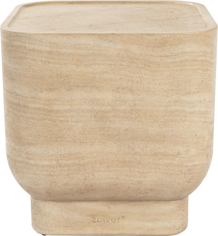 Sidebord Zuiver Noble Beton Stenlysgrå Marmorpapirfinish 47ã 45ã 45