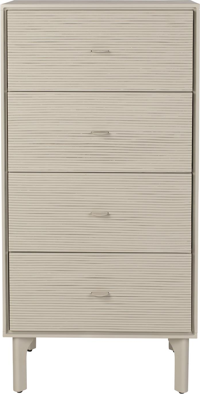 Kommode Zuiver Morning Lysgrå Skuffer H121xb60xd42 Mdf Akacietræ Stål