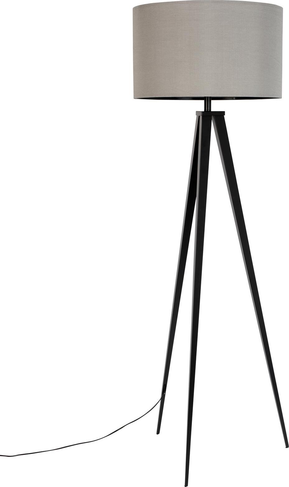 Gulvlampe Zuiver Tripod Stengrå ø50 H157 Metal Polyester