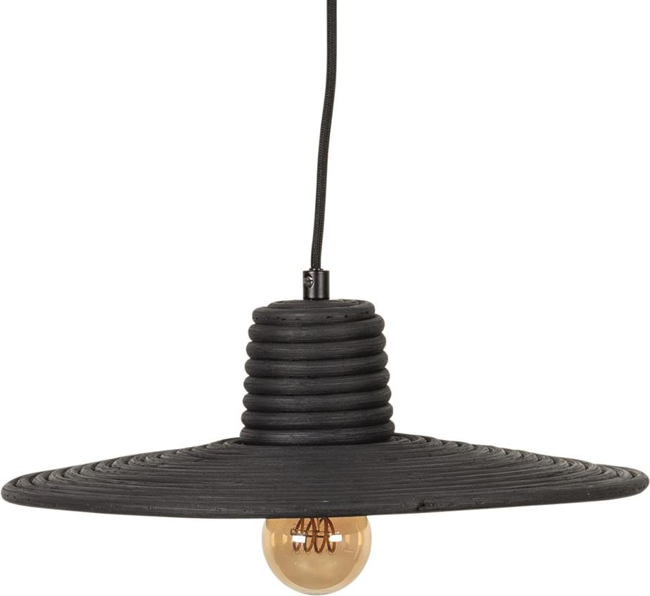 Pendellampe Zuiver Balance ø35 H150 Askegrå Rattan