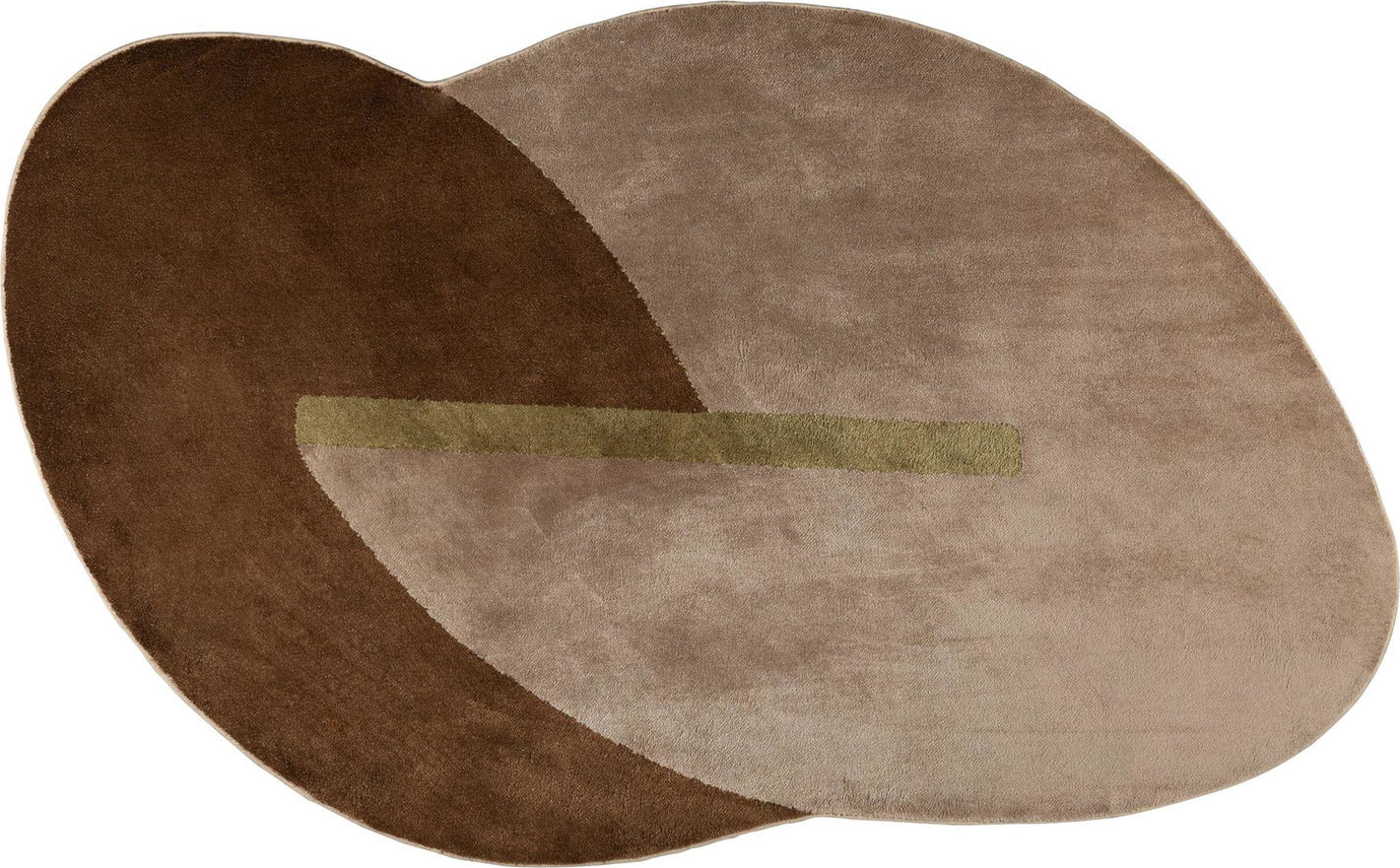 Gulvtæppe Zuiver Phila Brungrå 160x257   Geometrisk Mønster