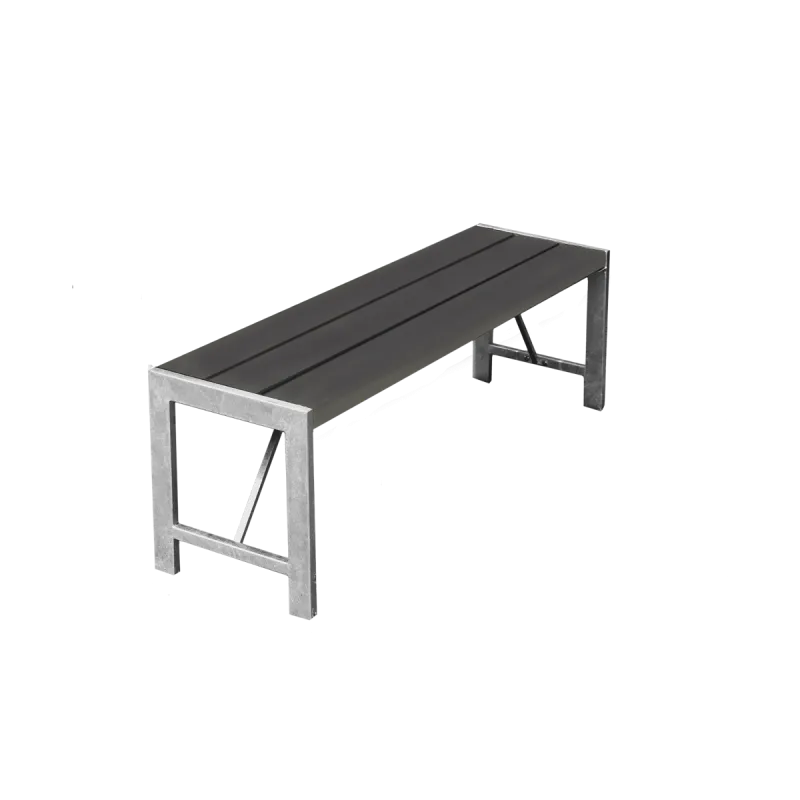 Bænk  -model 123    Nonwood Antracit   Galv  Stel Hortus