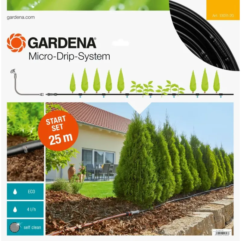 Gardena Startsæt Micro Drip Planterækker Medium 25 Meter 13011-20