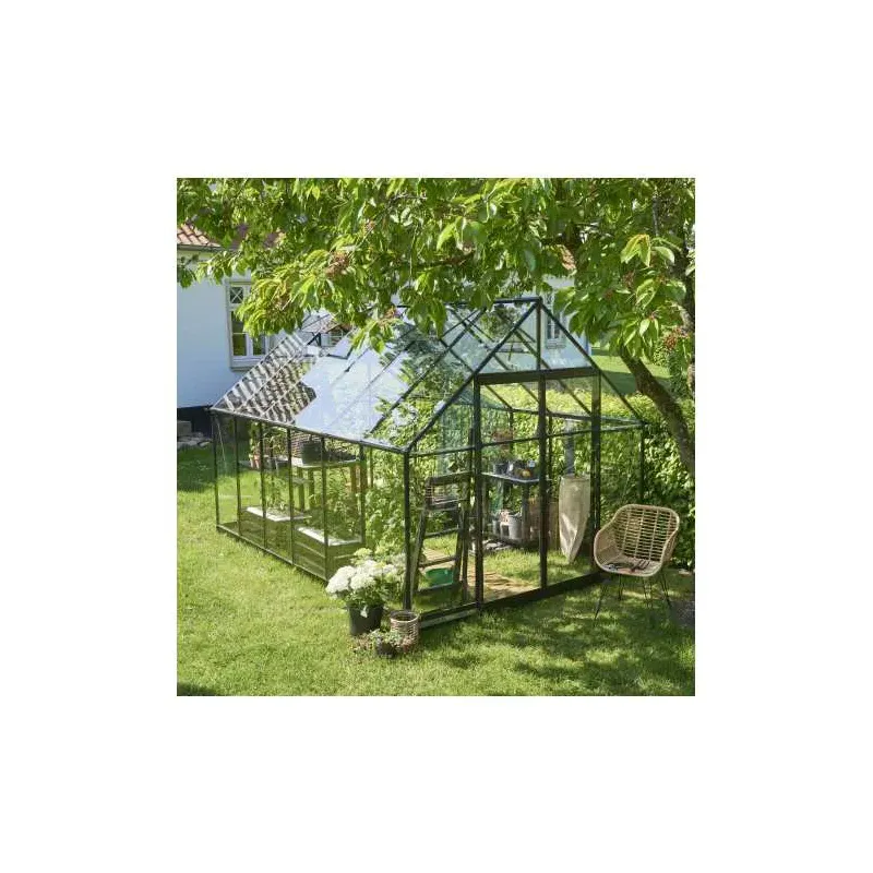 Halls Qube 812 Sort Hærdet Glas F09863