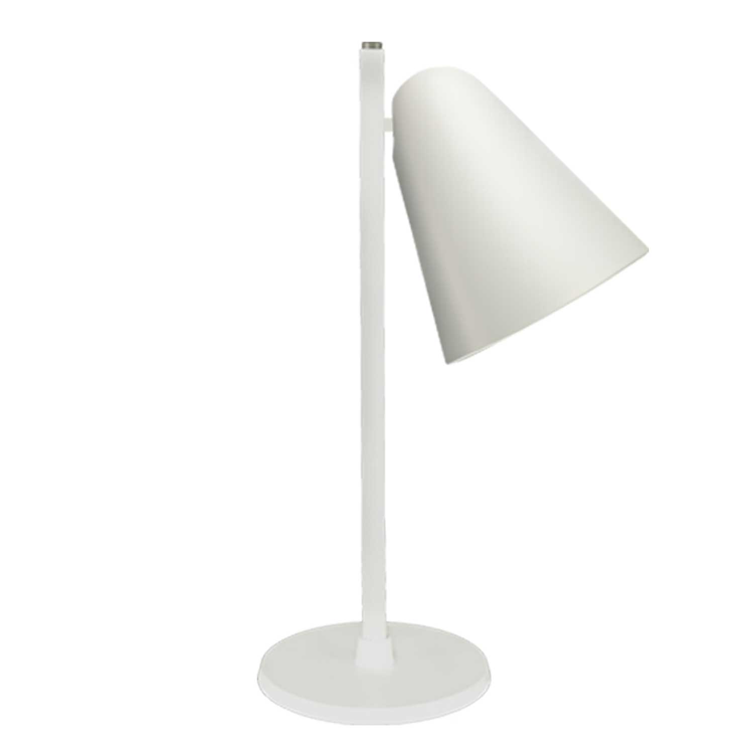 Capelo Hvid Bordlampe Genbrugsmetal Vækstlys Led