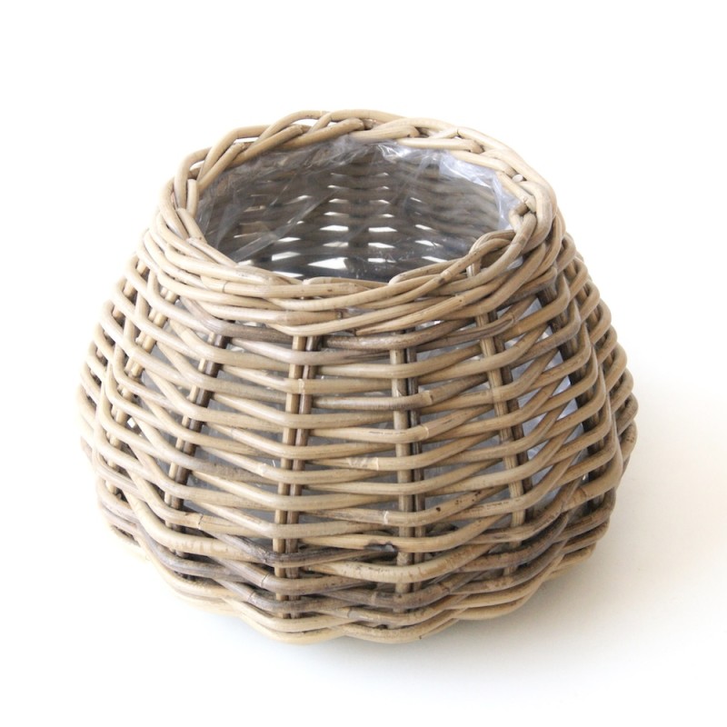 Kurv Rattan Bred  Dråbeformet  Aafod