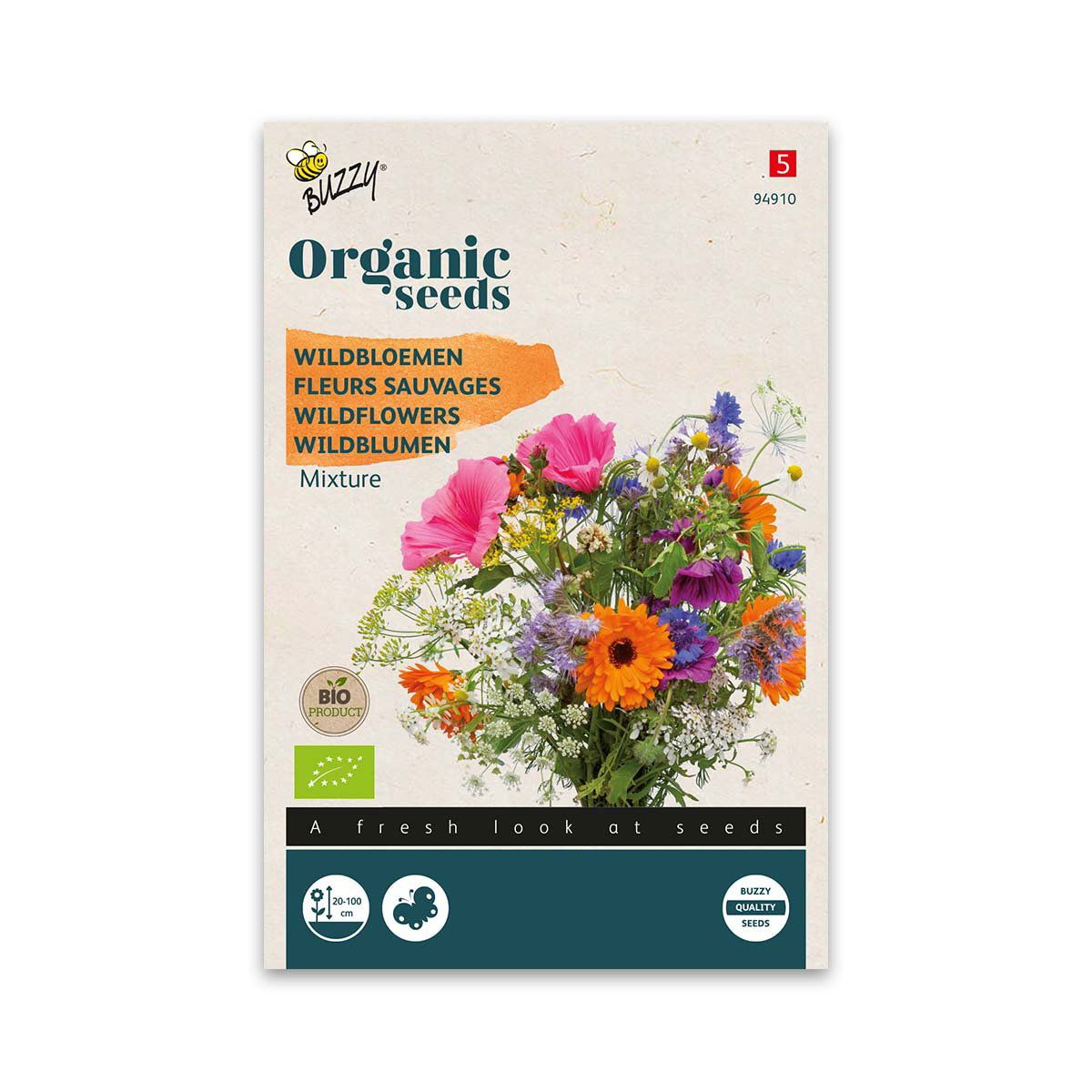økologisk Blomsterblanding  Vilde Blomster
