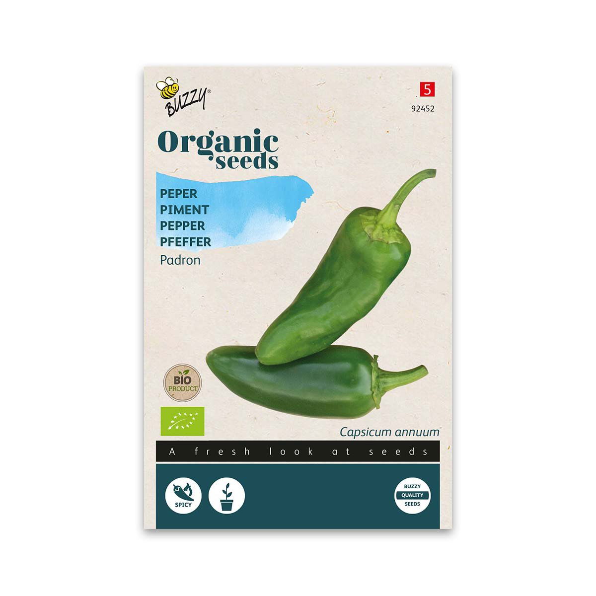 økologisk Chili Padron Frø