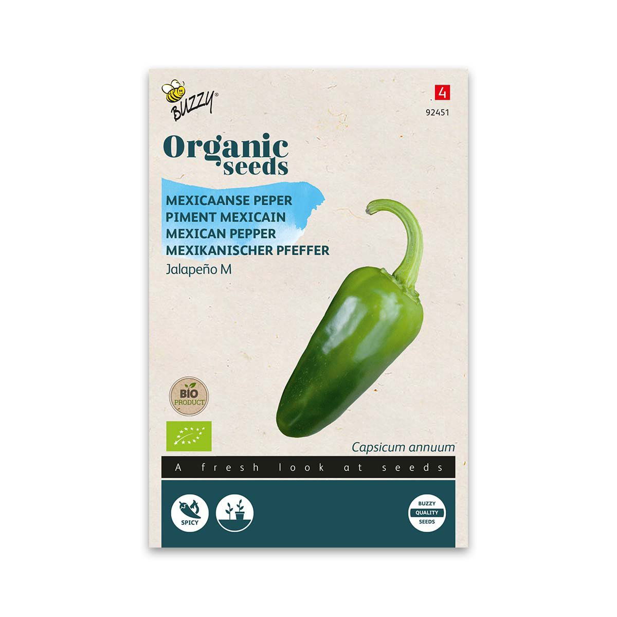 økologisk Jalapeno Frø