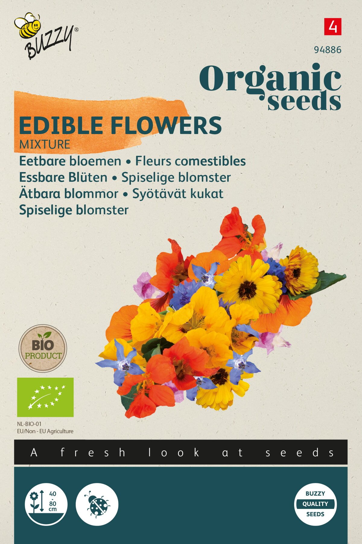 økologiske Spiselige Blomster Frø  Quot  Mix Quot