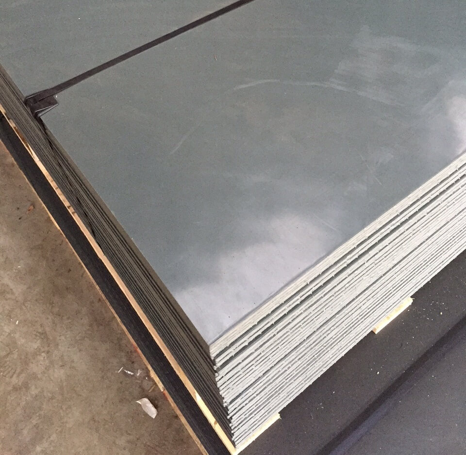Plastplade 3000x1500x12   Sort    Stk