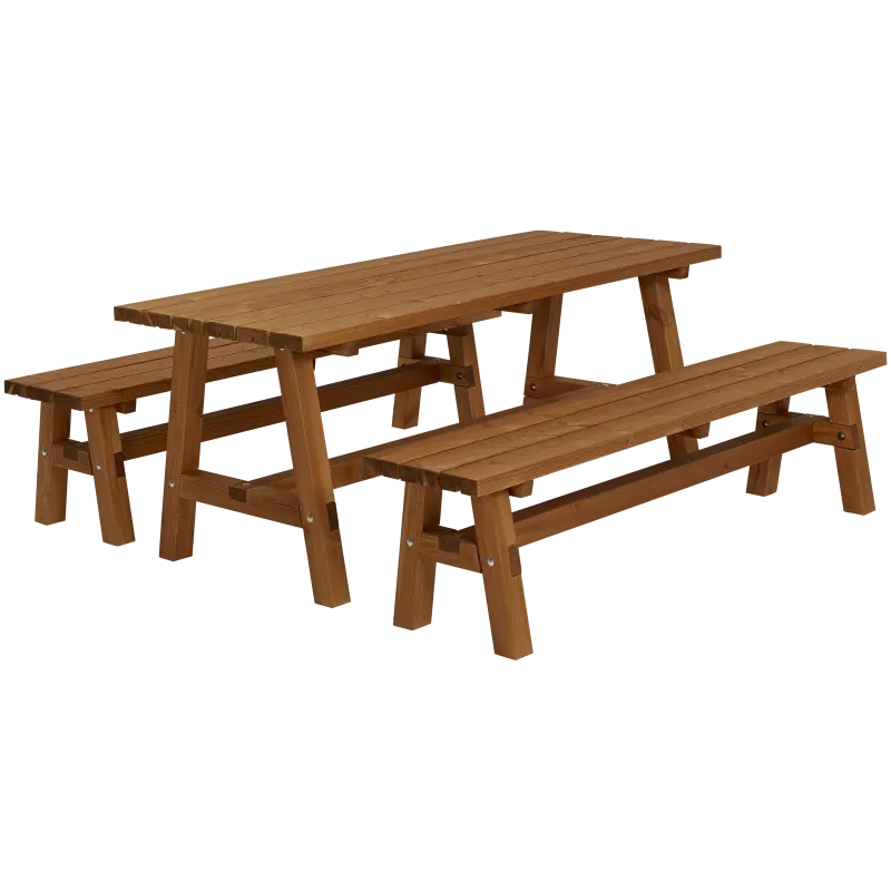 Plus Country Plankesæt Består   Bord     Bænke Teak