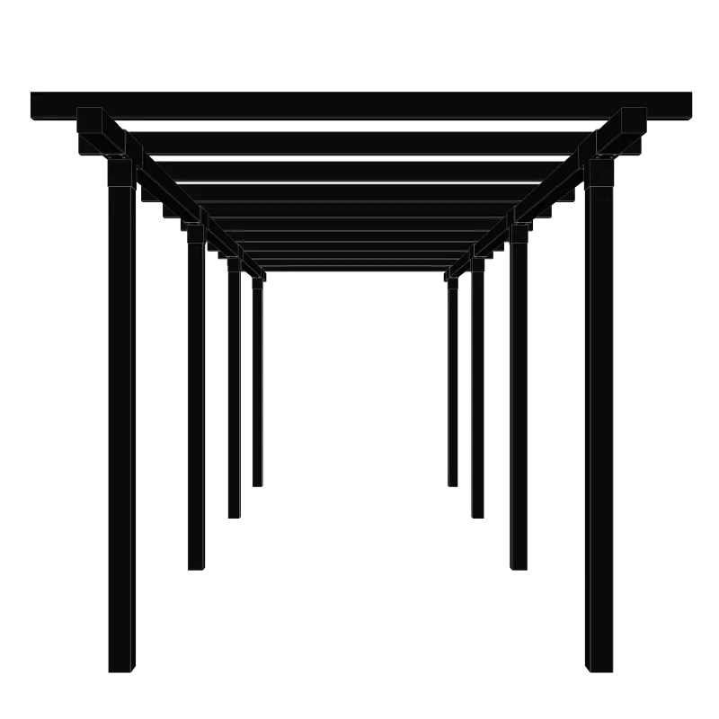 Plus Dobbelt Pergola   Moduler 664x238x226 179093-15