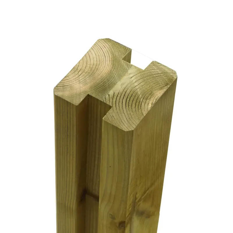 Plus Omlimet Profilstolpe   Spor 90x90mm X267cm Trykimp