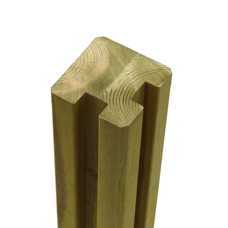 Plus Omlimet Profilstolpe   Hjørne     Spor 90x90mm X267cm Trykimp
