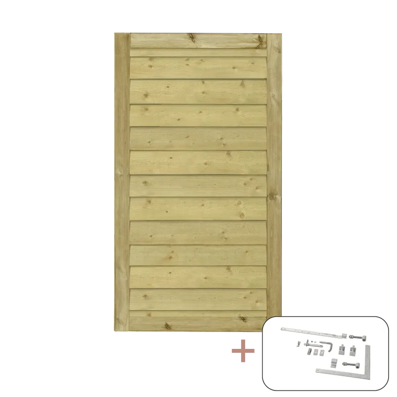 Plus Plus Klink Enkeltlåge Inkl  Beslag 100x163   Vendbar 177840-